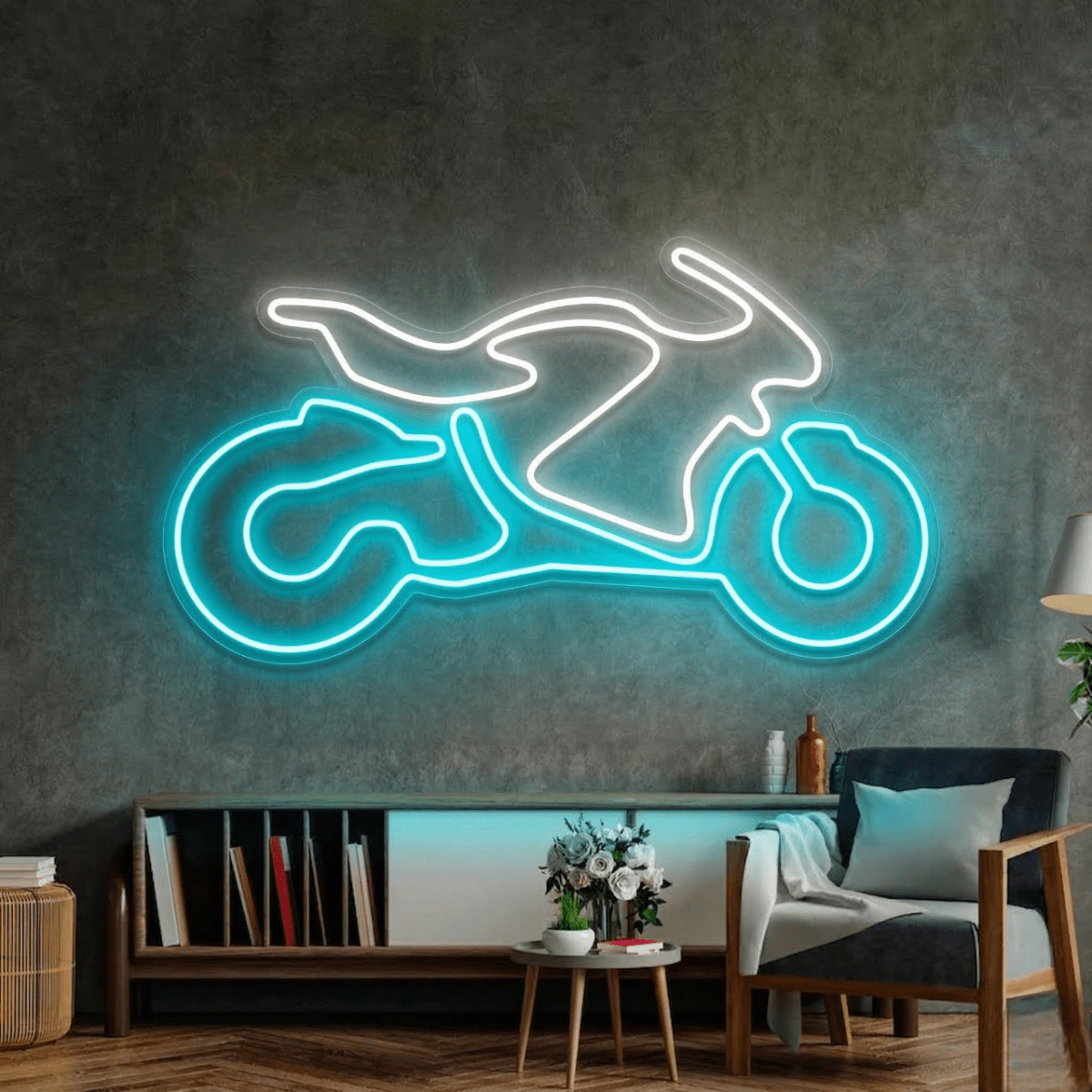 Neon Ride – Futuristic Bike Wall Art - Memories InsiteBIKE NEON LIGHT-26*36 INCH